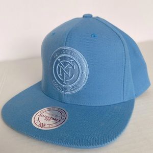 NYCFC soccer snap back cap